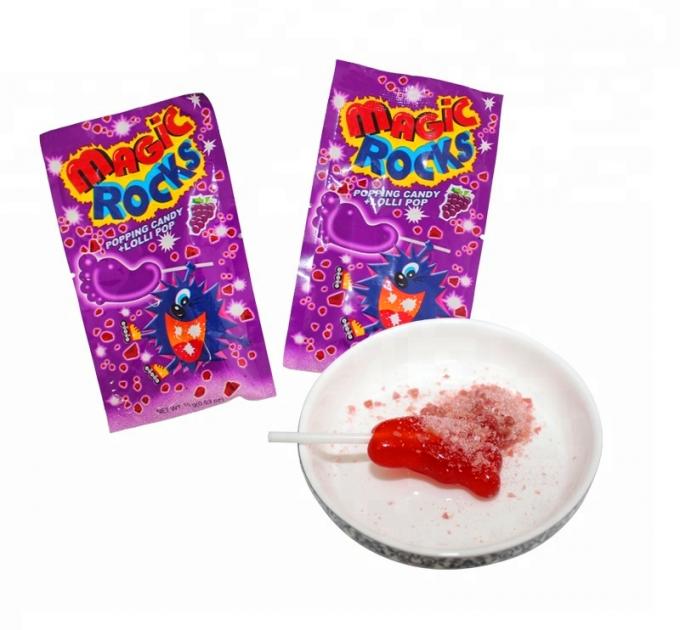 幼稚園のロリポップぽんと鳴るキャンデーのフルーツの味のハラール プロダクト ブラシの形